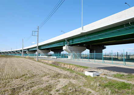 高橋 国道6号土浦BP常名高架橋上部(1)工事 - 橋梁｜巴コーポレーション