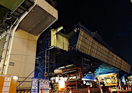 町田立体オンランプ橋 施工中
