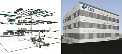 設備BIMモデルと統合モデル