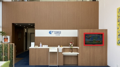 事務所入り口のモニター