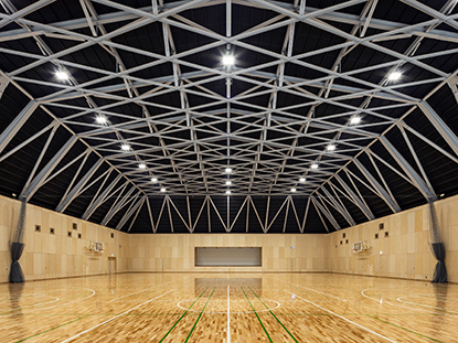 敬愛学園高等学校第一体育館 外観