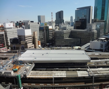 新橋駅 大屋根スライド工法