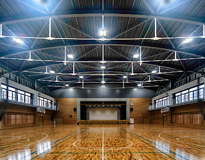 吉川市立吉川中学校屋内運動場 内観