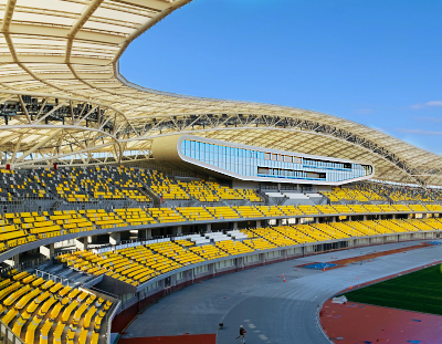 栃木県総合スポーツゾーン新スタジアム 鉄骨 特殊鉄骨 巴コーポレーション 栃木県総合スポーツゾーン新スタジアム 鉄骨 特殊鉄骨 巴コーポレーション